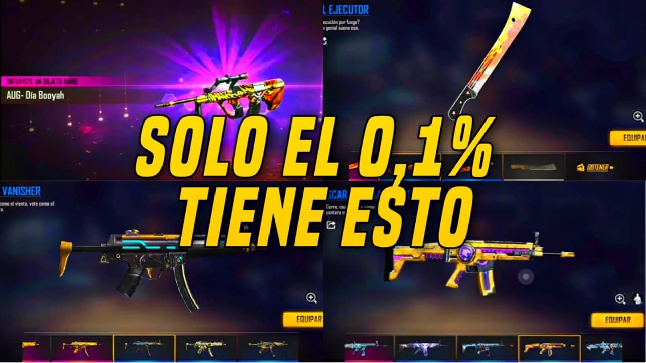 Armas de Free Fire con skin