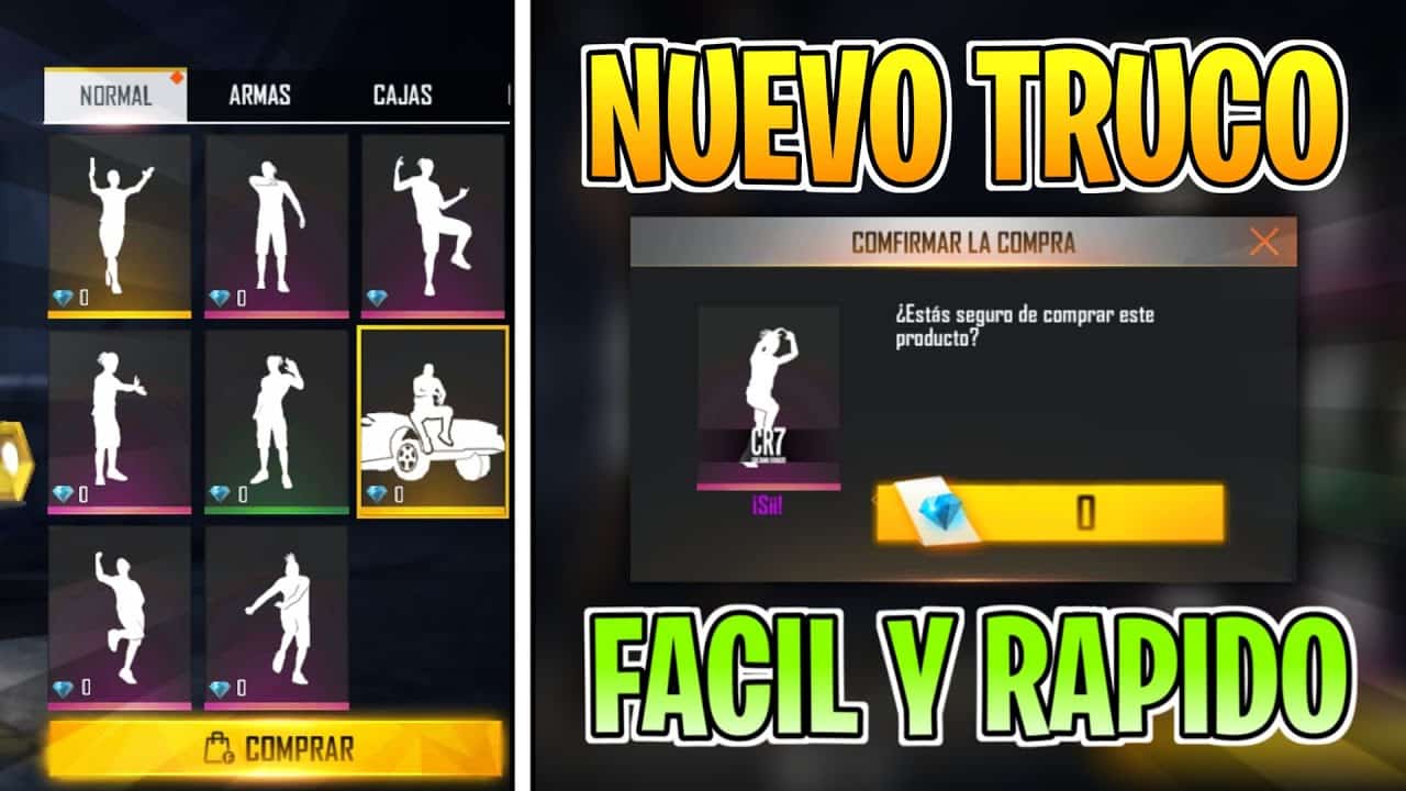 Como comprar bailes en Free Fire