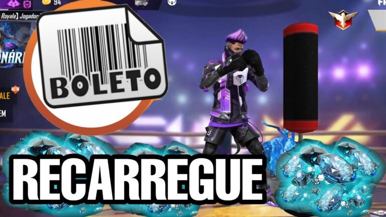 Free Fire comprar diamantes boleto