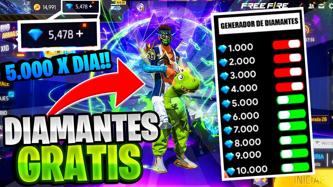 descubre como obtener diamantes gratis en free fire participando en torneos y competencias