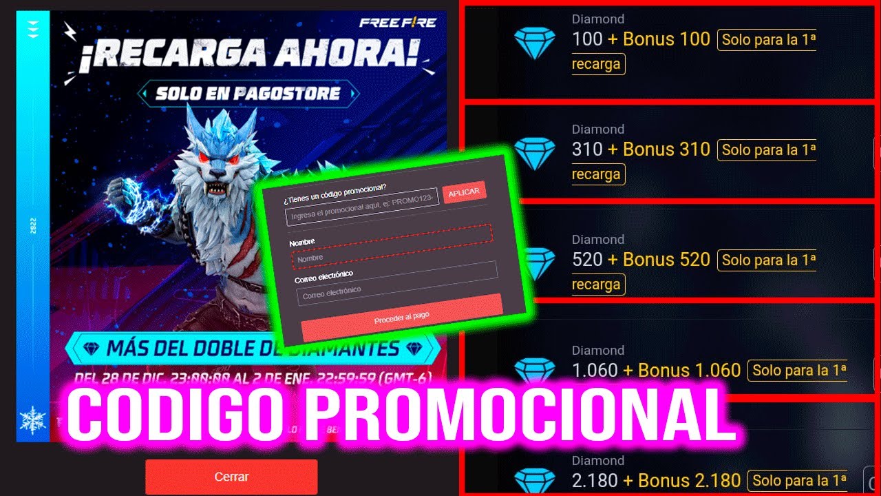 descubre los mejores codigos para pagostore free fire obten recompensas exclusivas ahora