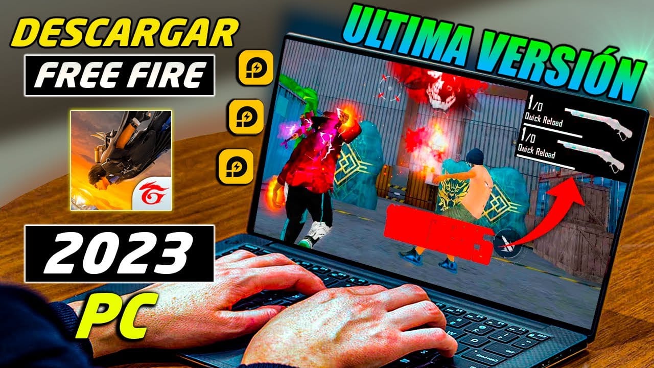 guia paso a paso como descargar free fire en una mini laptop facil y rapido