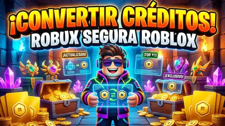 Cómo convertir créditos a Robux: guía segura para Roblox